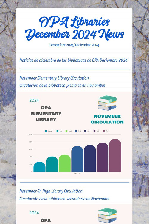 OPA Libraries December 2024 News