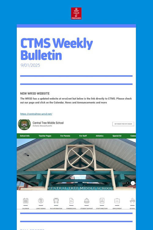 CTMS Weekly Bulletin