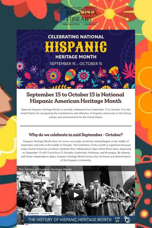 Hispanic Heritage Month