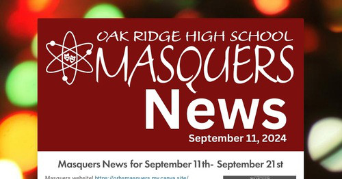 Masquers News