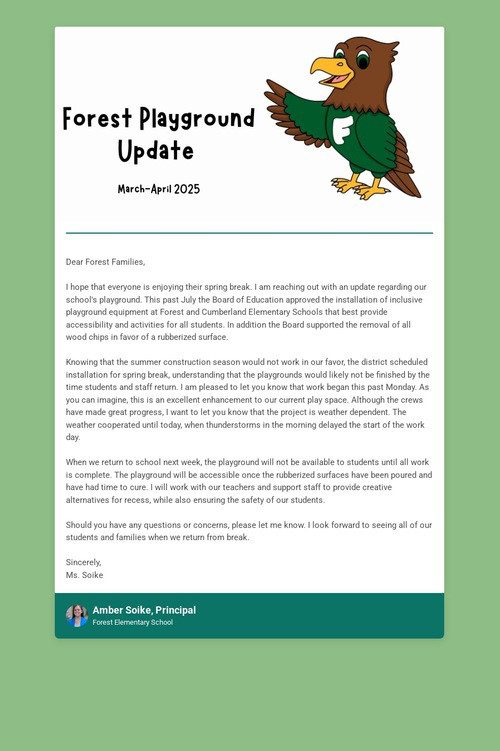 Forest Playground Update (3.28.25)