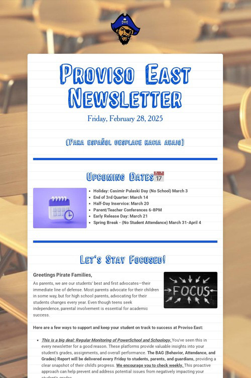 Proviso East Newsletter