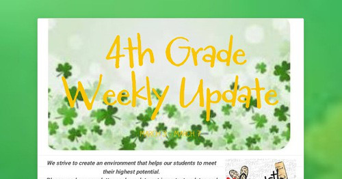 4th Grade Weekly Update