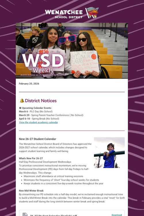 WSD Weekly