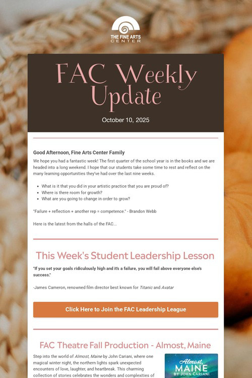FAC Weekly Update