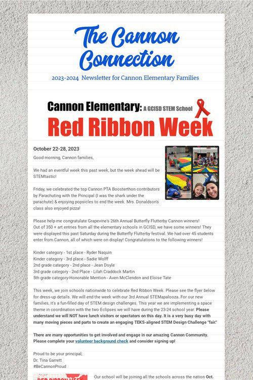 Red Ribbon Week - DOYLE ELEMENTARY PTA