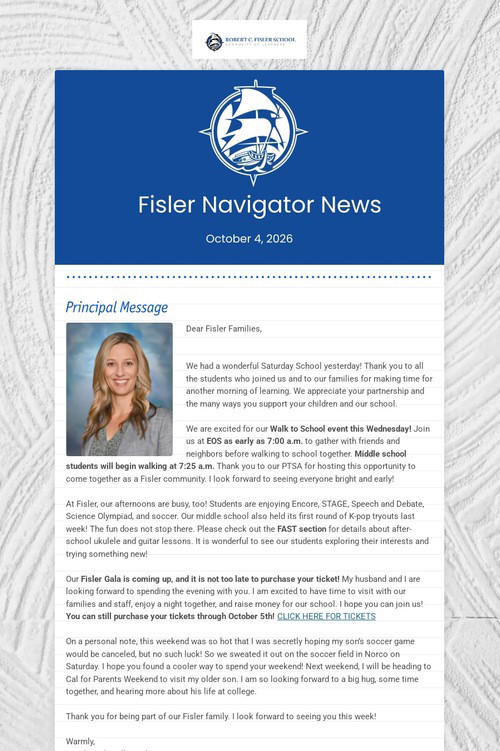 Fisler Navigator News