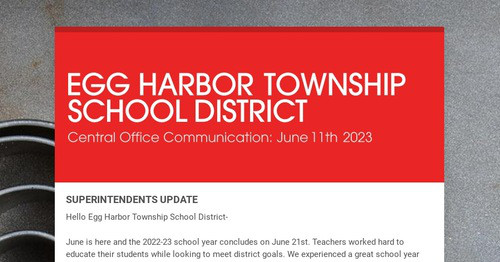 EGG HARBOR TOWNSHIP SCHOOL DISTRICT