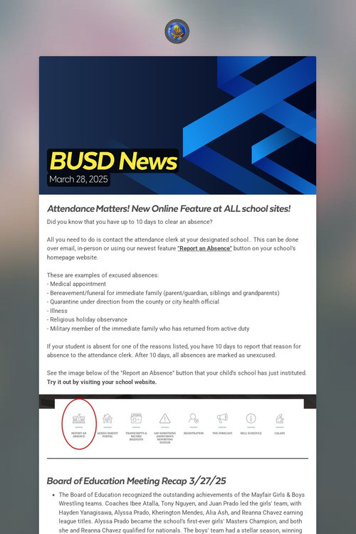 BUSD News