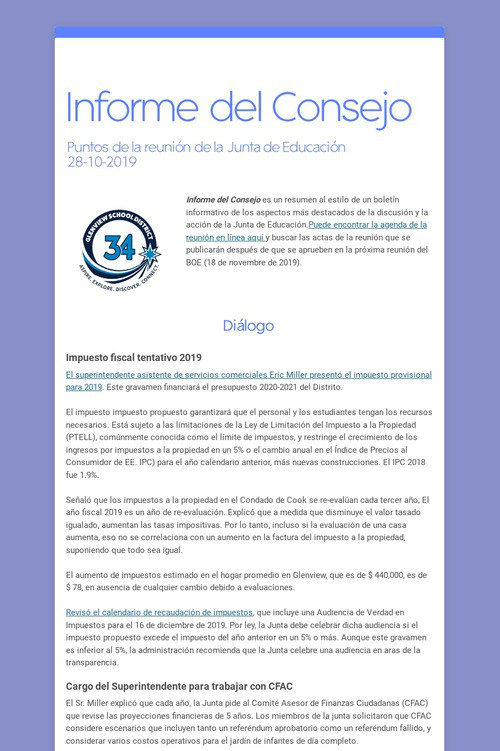 Informe del Consejo