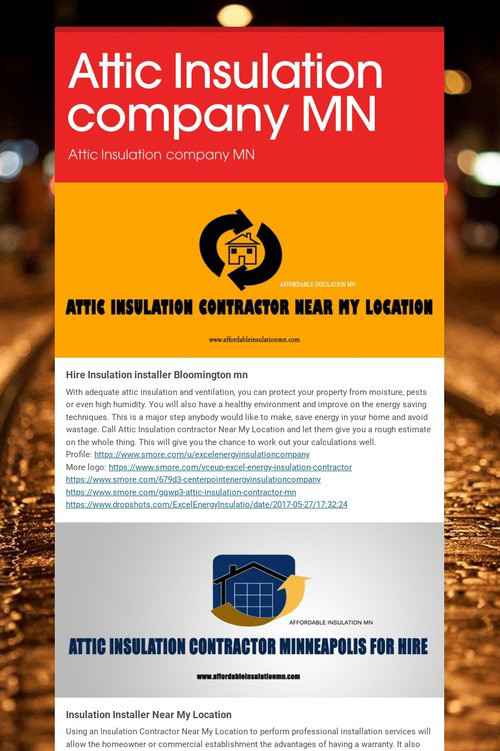 Attic Insulation company MN