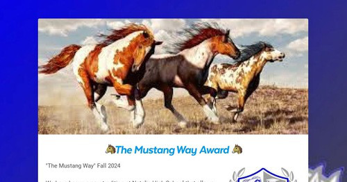 The Mustang Way Awards Fall 2024