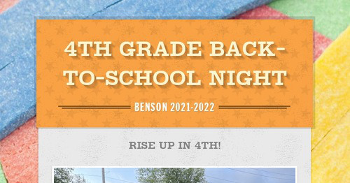 4th Grade Back-to-School Night