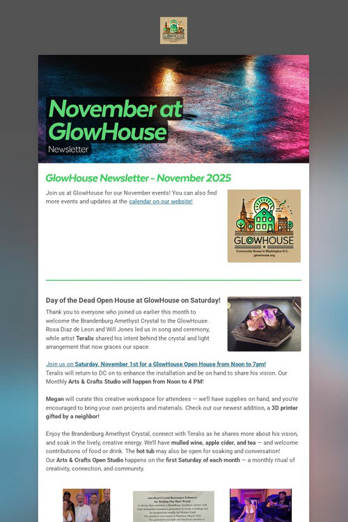 November at GlowHouse