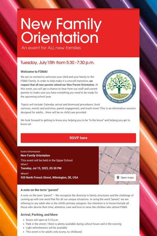 New Family Orientation