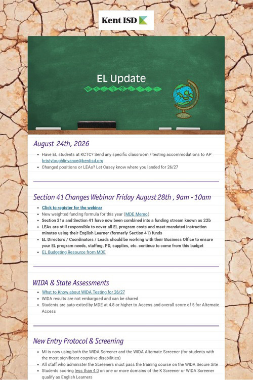 EL Update