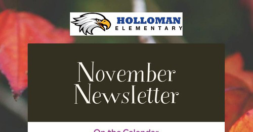 November Newsletter