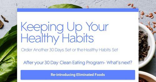 Keeping Up Your Healthy Habits