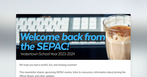 Welcome back from the SEPAC!
