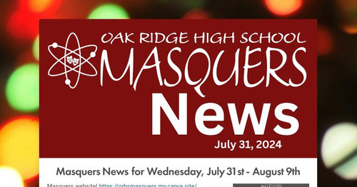 Masquers News