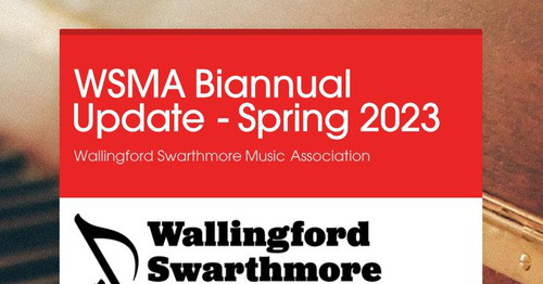 WSMA Biannual Update - Spring 2023