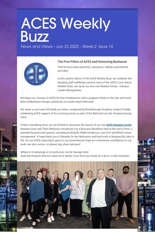 ACES Weekly Buzz