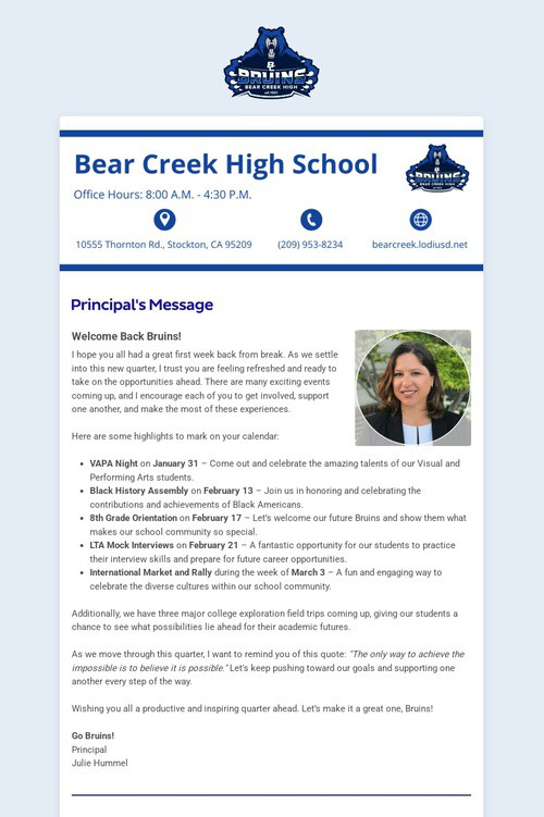 01/12/2025 BCHS Weekly Newsletter