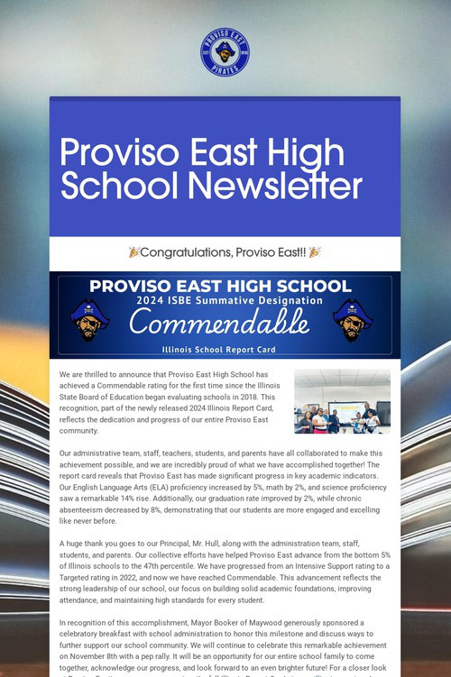 Proviso East High School Newsletter