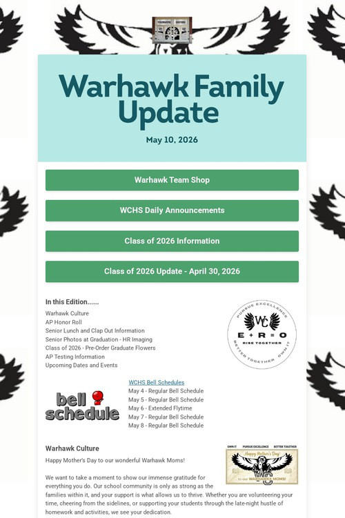 Warhawk Family Update