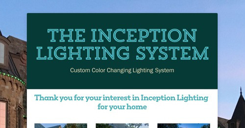 The Inception Lighting System | Smore Newsletters