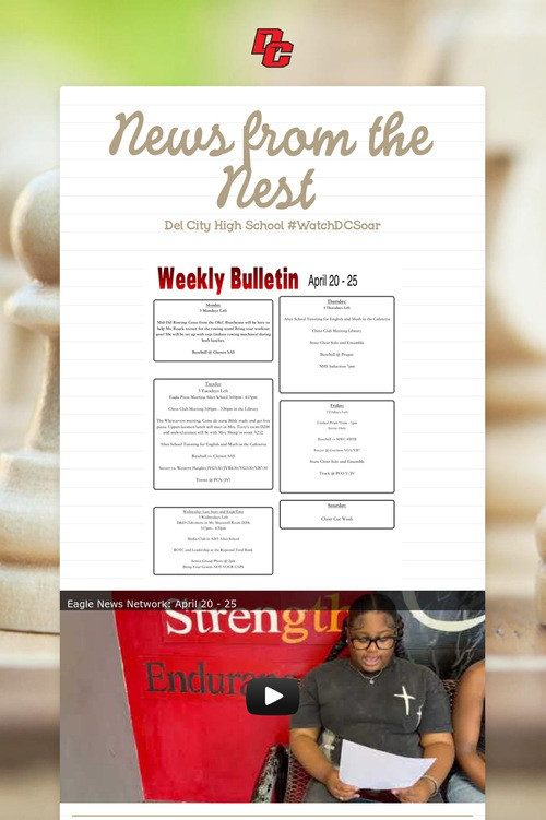 News from the Nest