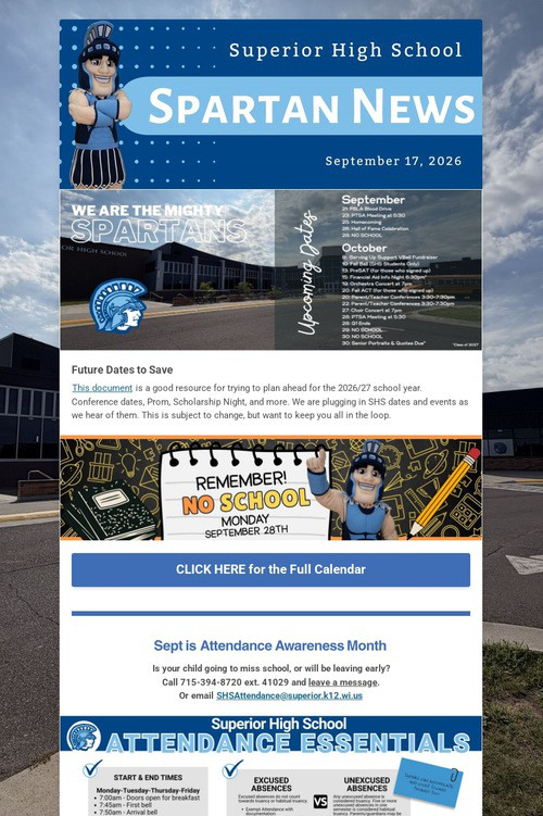SHS Family News