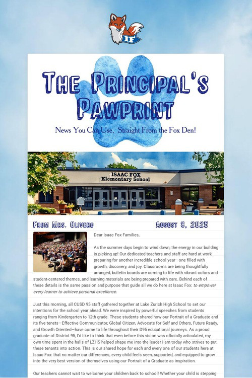 The Principal's Pawprint