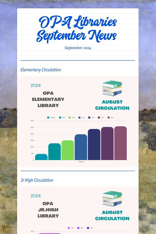 OPA Libraries September News