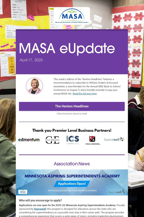 MASA eUpdate