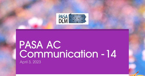 PASA AC Communication - 14