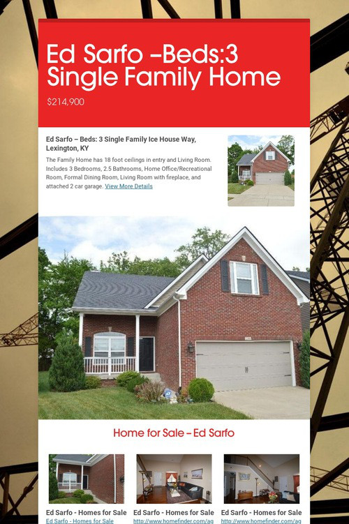 Ed Sarfo –Beds:3 Single Family Home