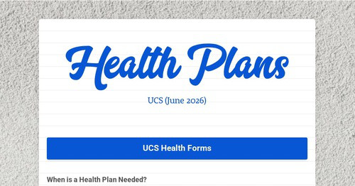 Health Plans