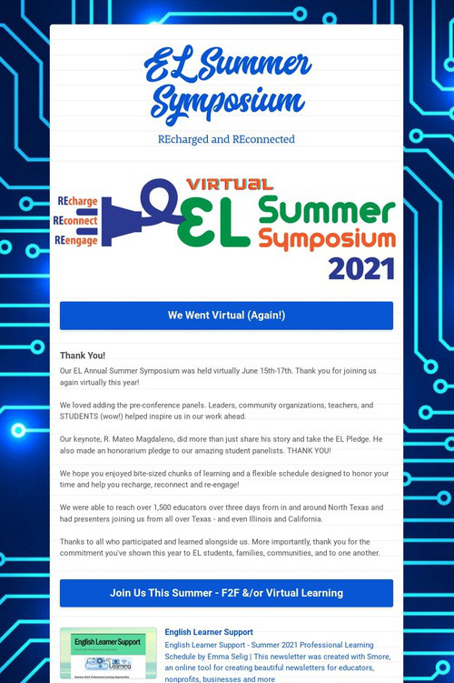 EL Summer Symposium