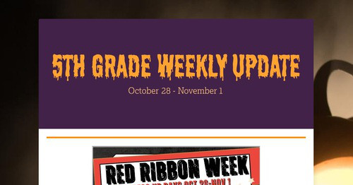 5th Grade Weekly Update