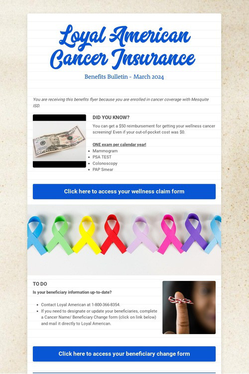 Loyal American Cancer Insurance