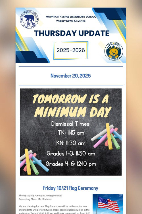 Mountain Avenue Thursday Update