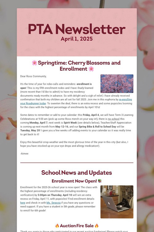 PTA Newsletter