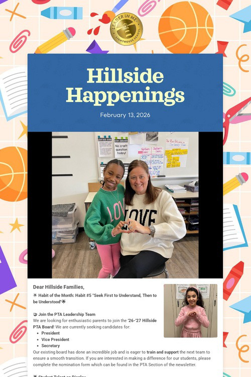 Hillside Happenings