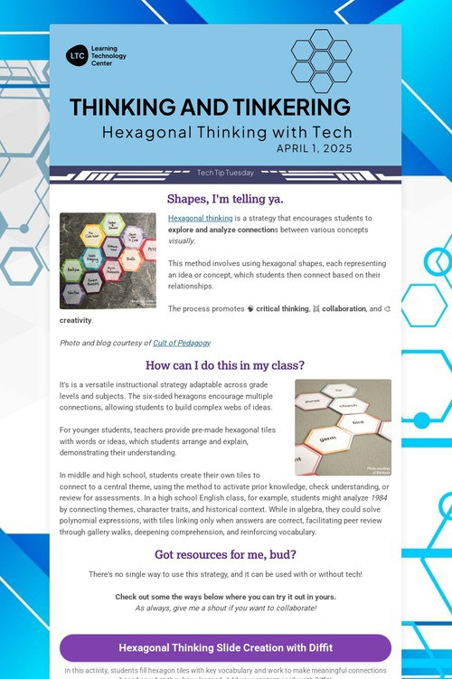 Hexagonal Thinking