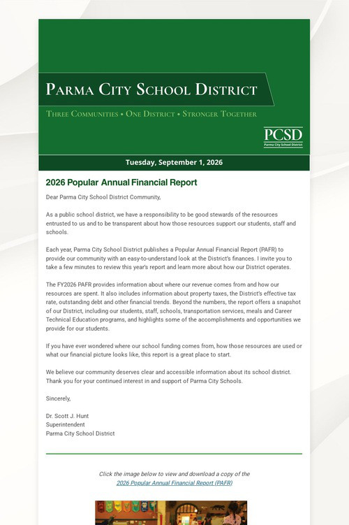 2026 Popular Annual Financial Report