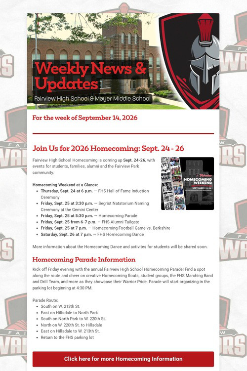 Weekly News & Updates