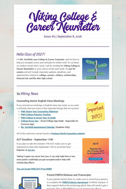 Viking College & Career Newsletter