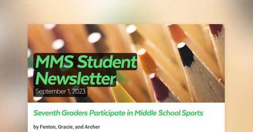 MMS Student Newsletter