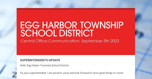 EGG HARBOR TOWNSHIP SCHOOL DISTRICT